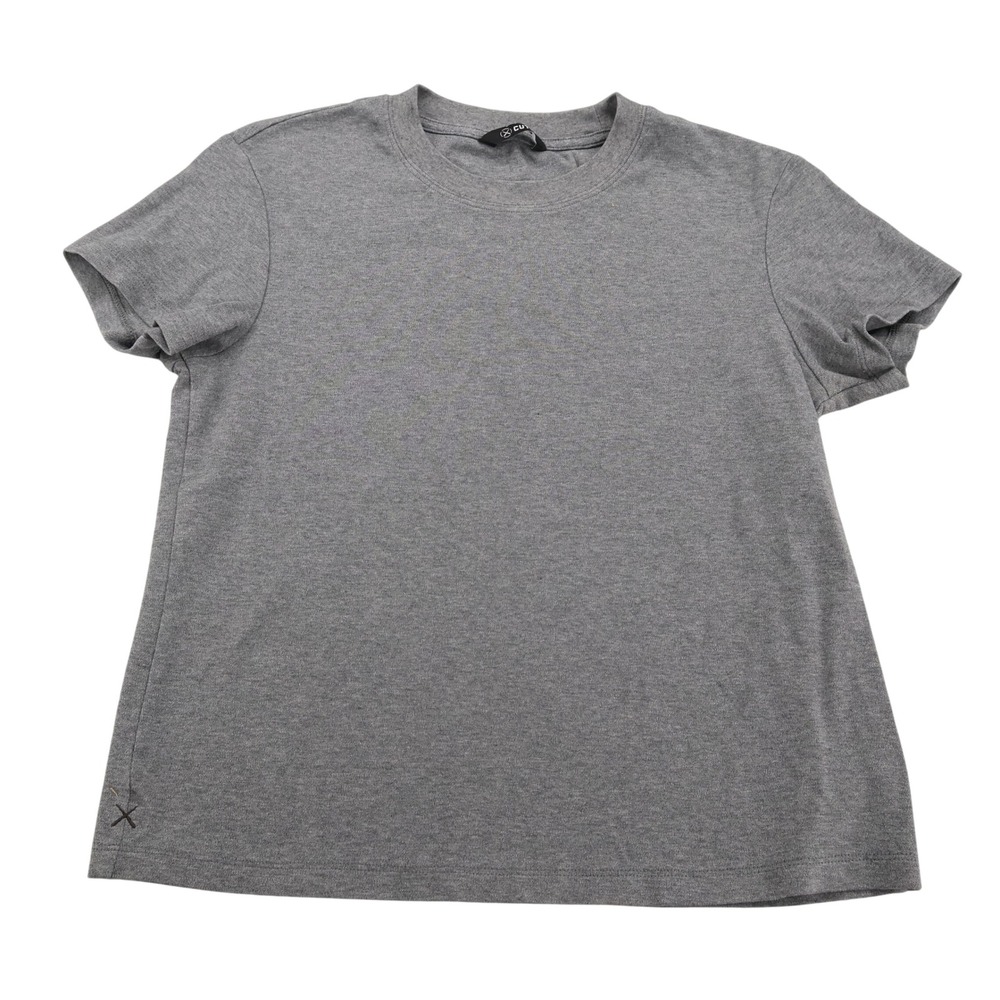 Cuts Clothing Womens Crew Neck Short Sleeve T-Shirt Heather Gray Size Small